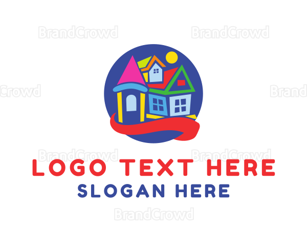 Colorful Toy House Logo