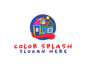 Colorful Toy House logo design