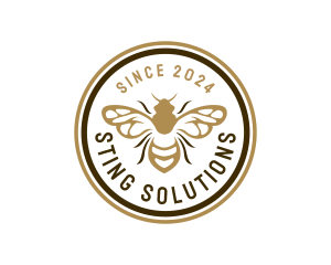 Sting - Hornet Honey Bee logo design