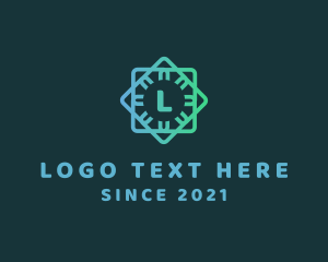 Home Decor - Geometric Tile Flooring logo design