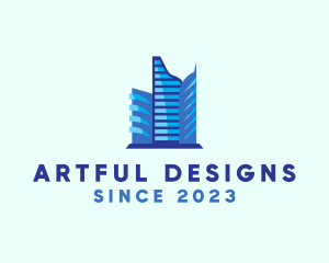 Skyline Building Metropolis logo design