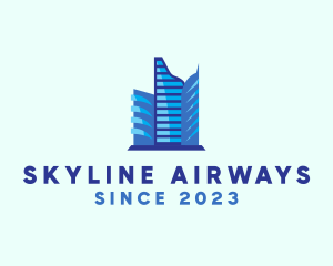 Skyline Building Metropolis logo design