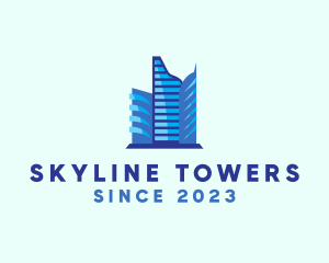 Skyline Building Metropolis logo design