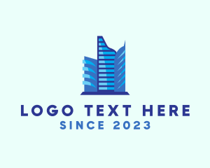 Condo - Skyline Building Metropolis logo design