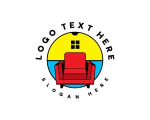 Cushion - Interior Design Chair logo design