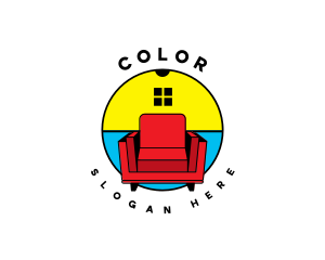 Decorators - Interior Design Chair logo design
