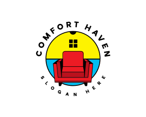 Cushion - Interior Design Chair logo design