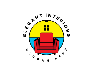 Interior Design Chair logo design