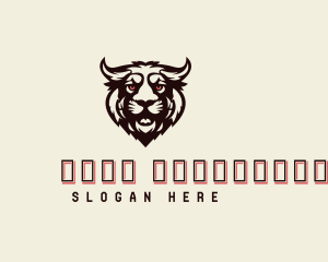 Wild - Lion Beast Horns logo design