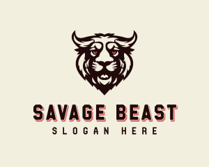 Beast - Lion Beast Horns logo design