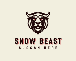 Lion Beast Horns logo design