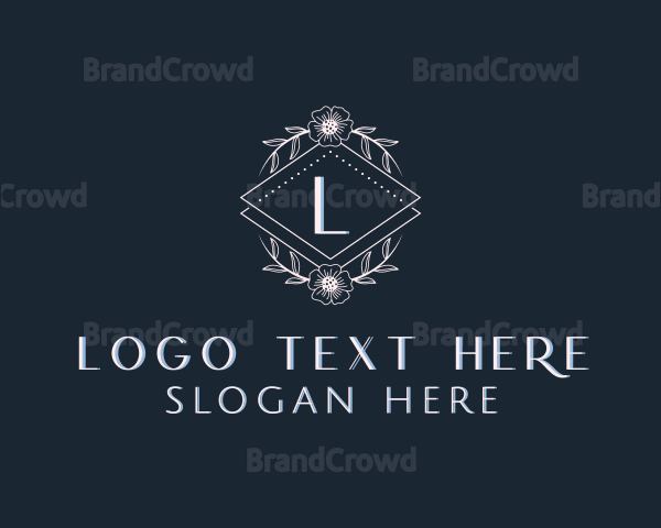 Floral Leaf Decoration Logo