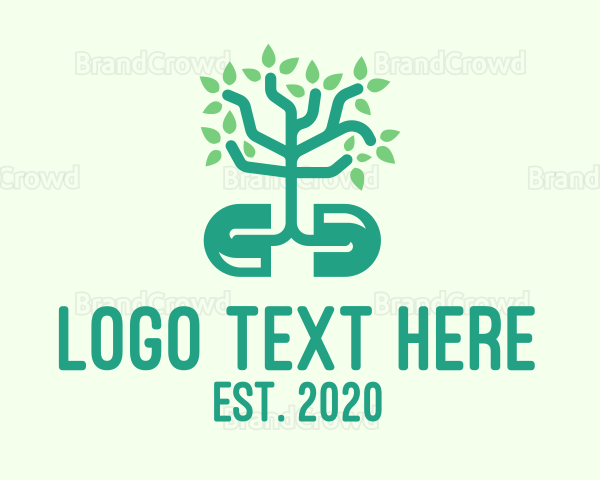 Green Organic Plant Supplement Logo