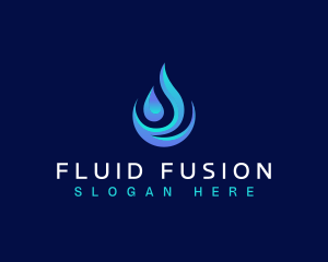 Purified Water Drop logo design