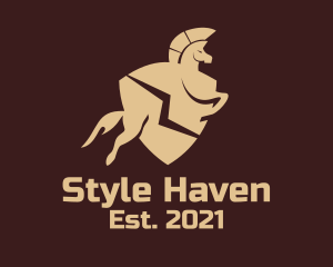 Horse Race - Stallion Shield Equestrian logo design