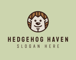 Hedgehog - Cute Hedgehog Circle logo design