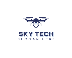 Drone - Camera Drone Surveillance logo design