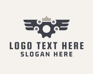 Mechanical Cog Wings  Logo