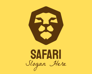 Safari Lion Head logo design
