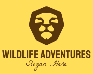 Madagascar - Safari Lion Head logo design