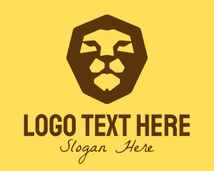 Lioness - Safari Lion Head logo design