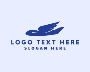 Wing - Airplane Aviation Wings logo design