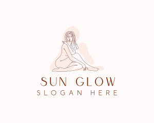 Tanning - Beauty Woman Body logo design