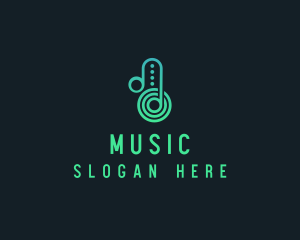 Dj Musical Note  Logo