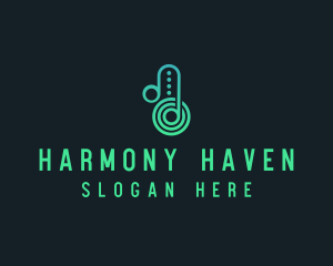 Harmony - Dj Musical Note logo design