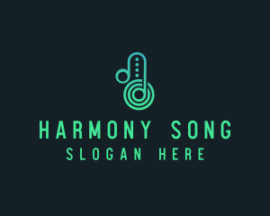Hymn - Dj Musical Note logo design