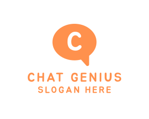 Chat Bubble App logo design