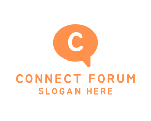 Forum - Chat Bubble App logo design