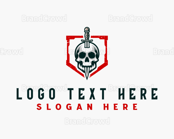 Skull Dagger Weapon Logo