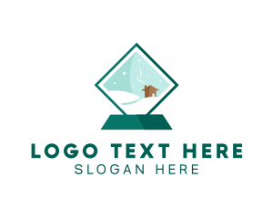 Snow - Square Snow Decoration logo design