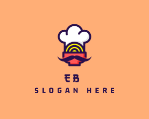 Chinese - Oriental Noodle Chef logo design