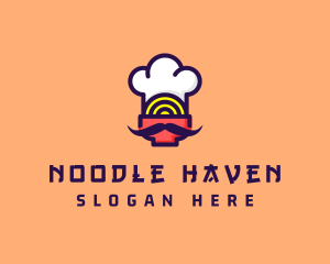 Noodle - Oriental Noodle Chef logo design
