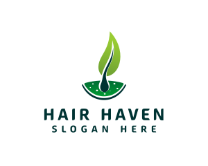 Natural Hair Follicle logo design