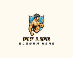 Shield Strongman Fitness logo design