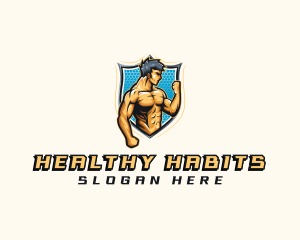 Shield Strongman Fitness logo design