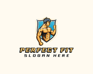 Shield Strongman Fitness logo design