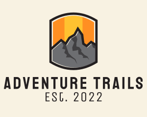 Sunset Mountain Camping  logo design