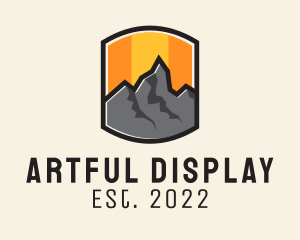 Sunset Mountain Camping  logo design