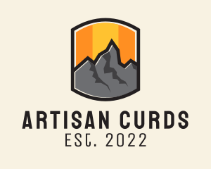 Sunset Mountain Camping  logo design