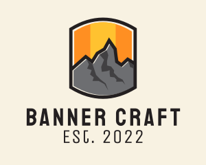 Sunset Mountain Camping  logo design