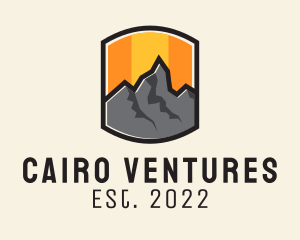 Sunset Mountain Camping  logo design