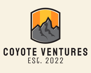 Sunset Mountain Camping  logo design