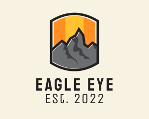 Sunset Mountain Camping  logo design