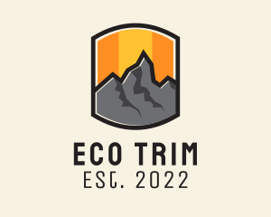 Sunset Mountain Camping  logo design