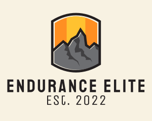 Sunset Mountain Camping  logo design