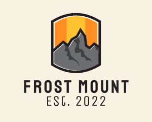 Sunset Mountain Camping  logo design